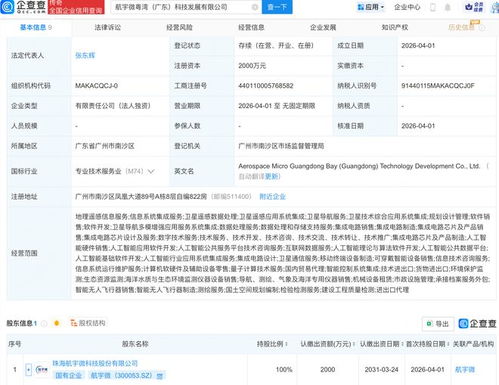 航宇微在廣東成立科技發展公司，布局AI與衛星業務及信息系統集成服務